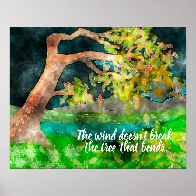 WindSwept Tree Poster (Vorne)