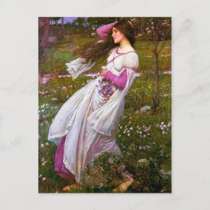WindSwept von John William Waterhouse Postkarte