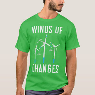 Windtech Windmühle für erneuerbare Energien T-Shirt