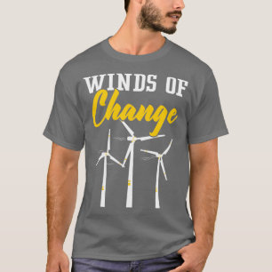 Windtech Windmühle für erneuerbare Energien T-Shirt