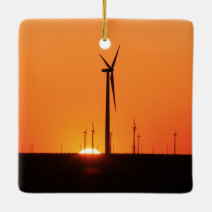 Windturbine Keramikornament