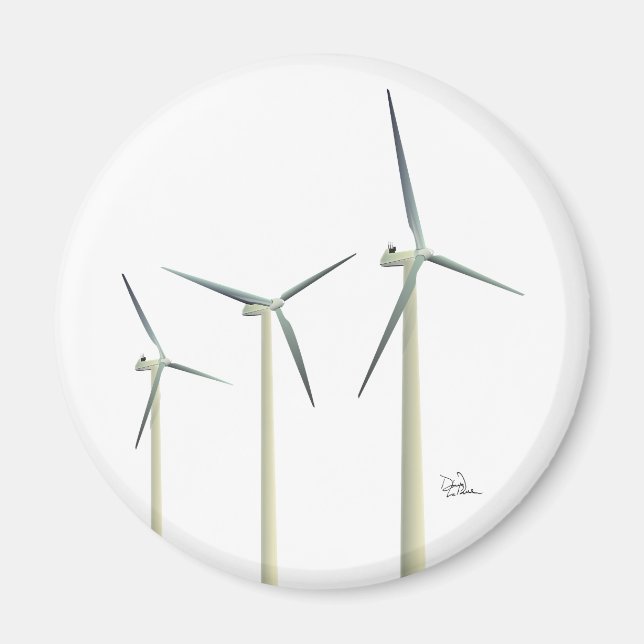 Windturbine Magnet (Vorne)