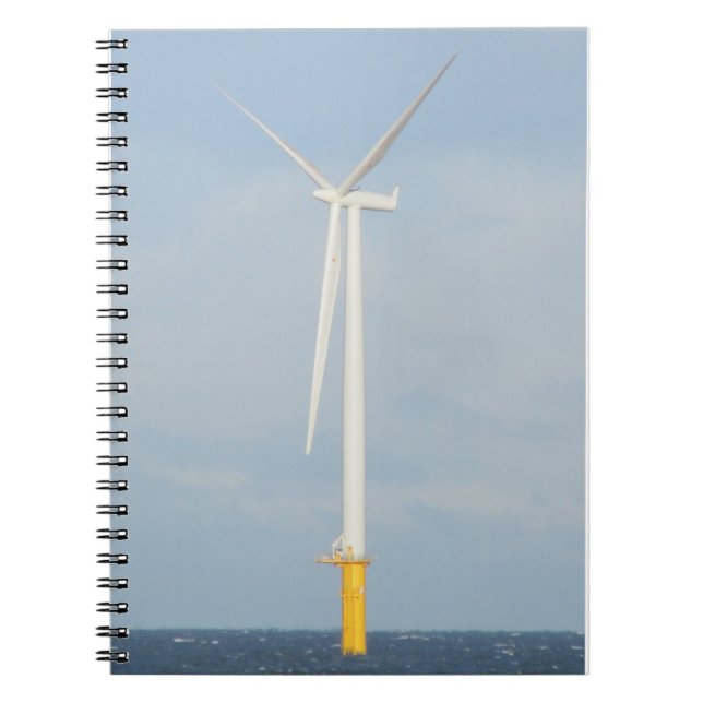 Windturbine (Offshore) Notizblock (Vorderseite)