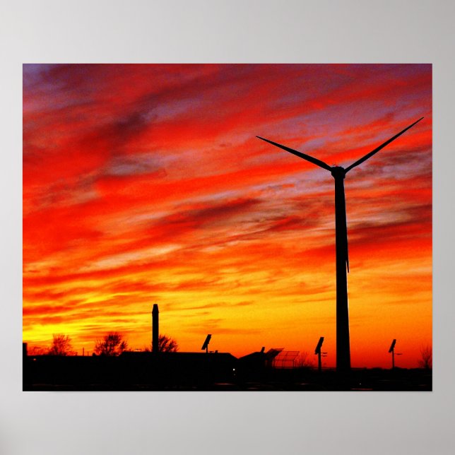 Windturbine Poster (Vorne)