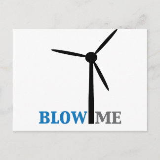 Windturbine Postkarte