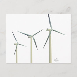 Windturbine Postkarte