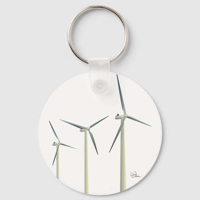 Windturbine Schlüsselanhänger (Vorderseite)