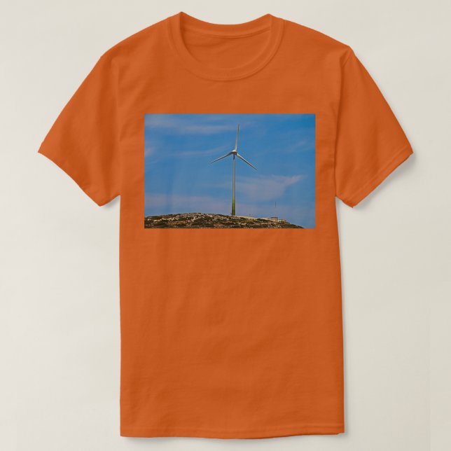 Windturbine Tilos T-Shirt (Design vorne)