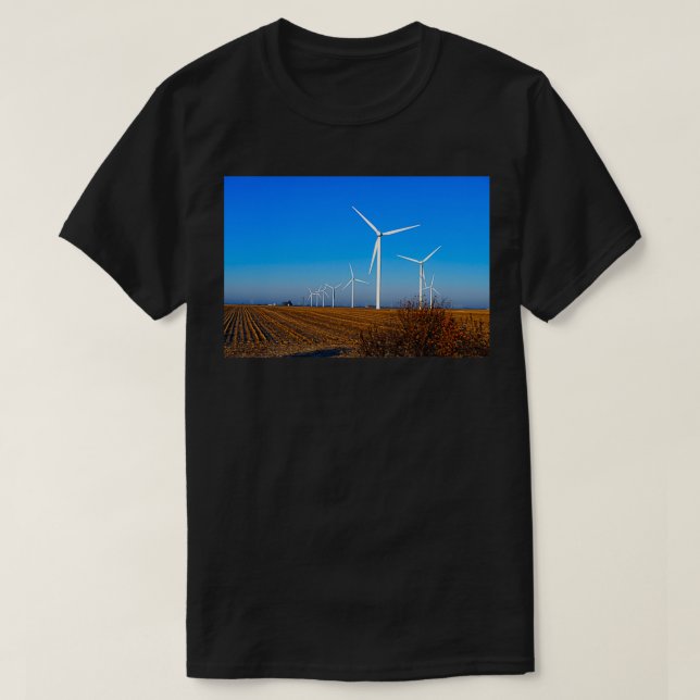 Windturbinenfeld T-Shirt (Design vorne)