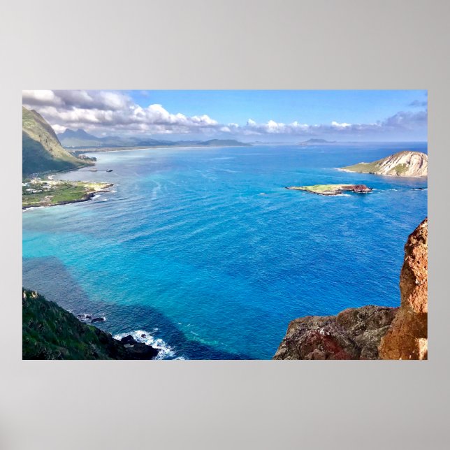 Windward Oahu Ocean Poster (Vorne)