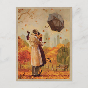 Windy City Kiss Postkarte