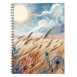 Windy Day Rustic Boho Mountain Prairie Country Notizblock