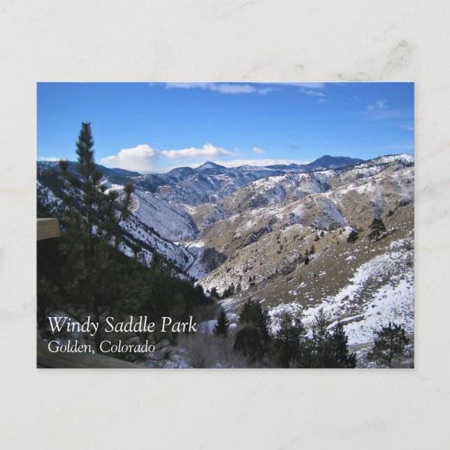 Windy Saddle Park, Golden, Colorado Postkarte (Vorderseite)