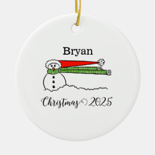 Windy Snowman Personalisiert Ornament