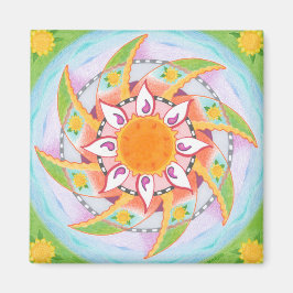 Windy Sunflowers Kühlschrank Magnet