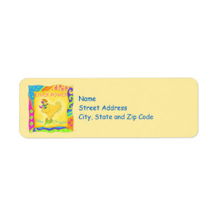 Wine a Little Chick Power Address Label