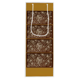 Wine Bag with unique Gold Art Geschenktüte Für Weinflaschen