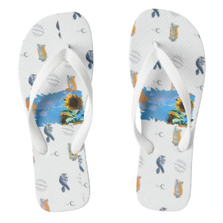 Wine Bar Art Beach Sandals Flip Flops
