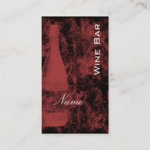 Wine Bar Business Card Visitenkarte