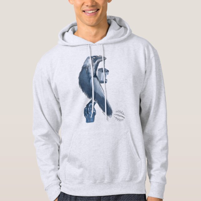 Wine Bar Crow Hoodie (Vorderseite)