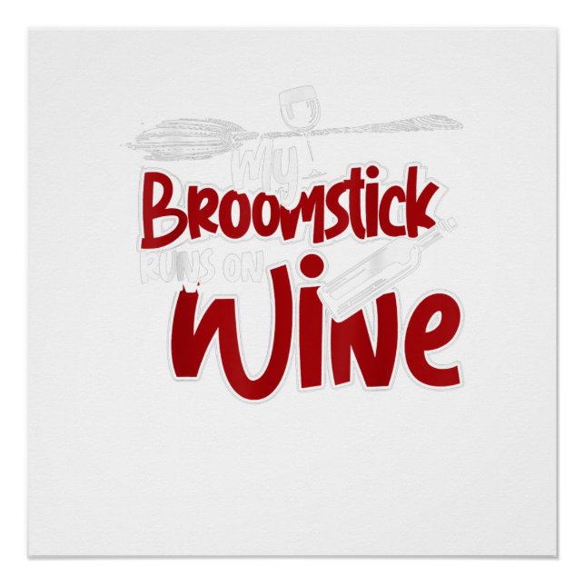 Wine Betrunken Women Halloween Salem Hexe T - Shir Poster (Vorderseite)