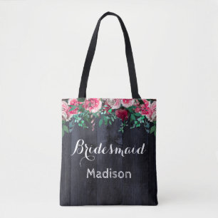 Wine Blush & Navy Wood Burgundy Wedgram