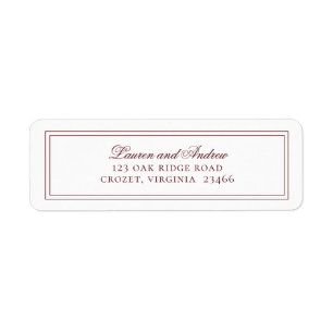 Wine Bordeaux Moderne Minimalistische Rücksendead