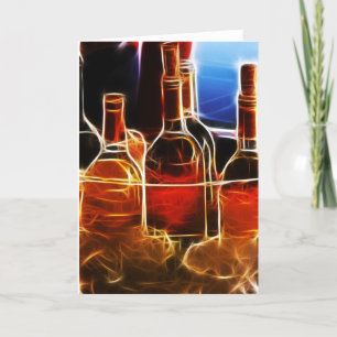 Wine bottle Card Karte