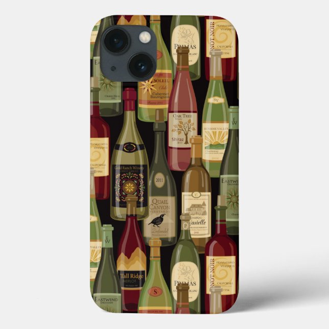 Wine Bottles cell phone case (Rückseite)