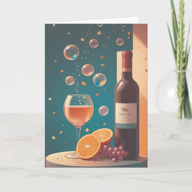 Wine Cellar Birthday Shine Karte (Vorderseite)