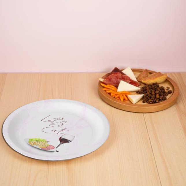 Wine & Charcuterie Bridal Shower Pappteller (Von Creator hochgeladen)