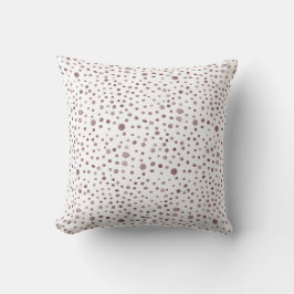 Wine Confetti Wasserfarbe Dots Throw Kissen