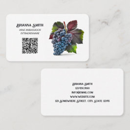 Wine Consultant Custom QR Visitenkarte