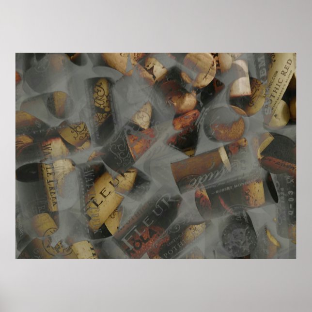 Wine Cork Design Poster (Vorne)