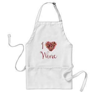 Wine Cork Heart Schürze