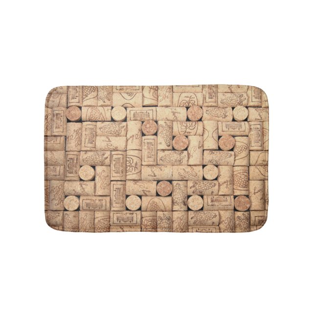 Wine Corks Bath Mat Badematte (Vorderseite)