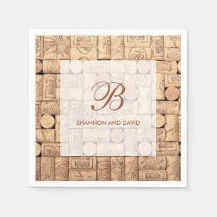 Wine Corks Custom Napkins Serviette