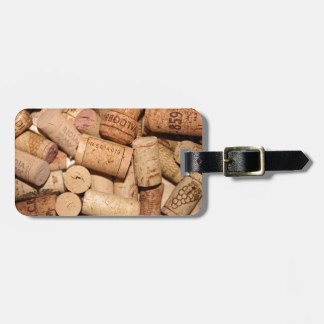 Wine Corks Gepäckanhänger (Vorderseite horizontal)