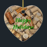 Wine Corks Keramikornament<br><div class="desc">Hintergrund des Weinkorks</div>