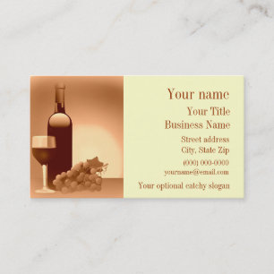 Wine Design Business Card Visitenkarte