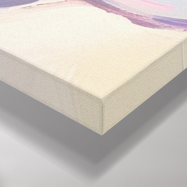 Wine drinks Red Tropical pink wine drink set  Leinwanddruck (Ecke(Unten))