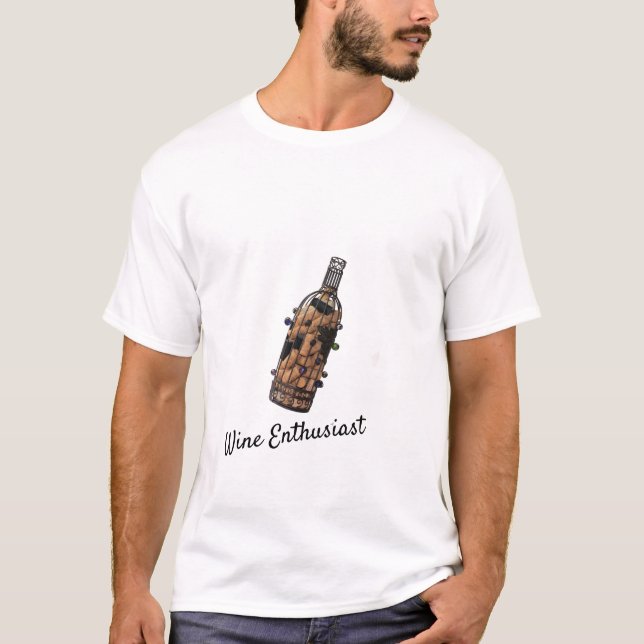 Wine Enthusiasten T - Shirt (Vorderseite)