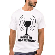 Wine-Fi Kennwort Funny Wine Glass WiFi Waves