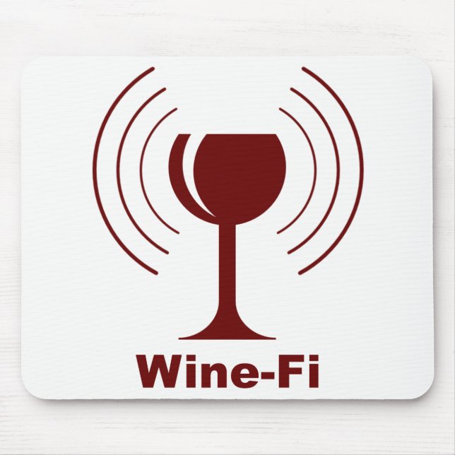 Wine-Fi-Spaß Mousepad (Vorne)