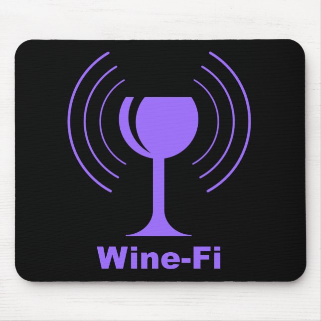 Wine-Fi-Spaß Mousepad (Vorne)