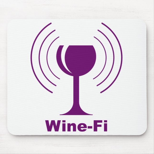 Wine-Fi-Spaß Mousepad (Vorne)