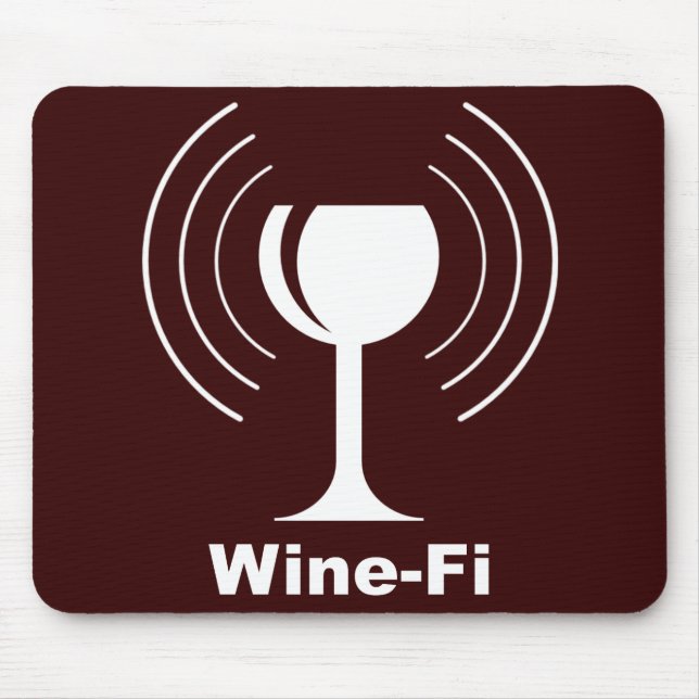 Wine-Fi-Spaß Mousepad (Vorne)