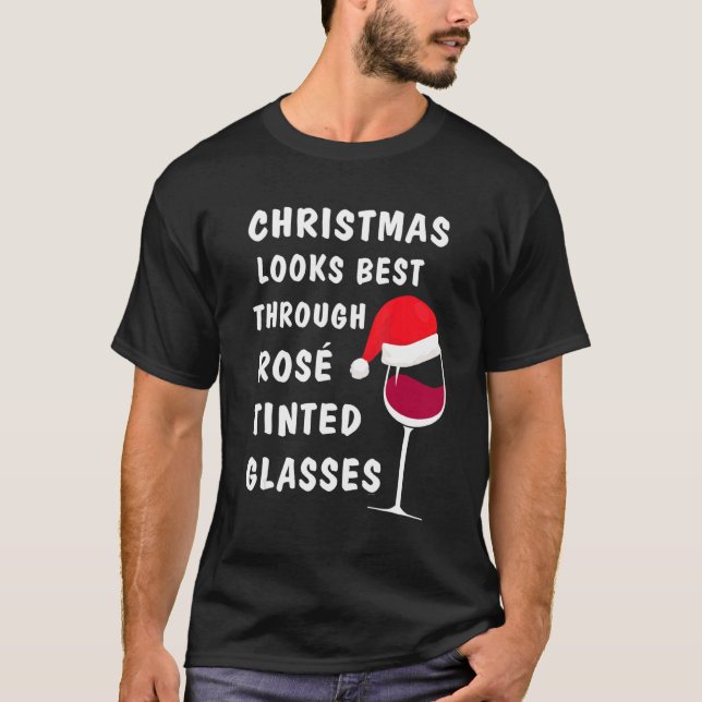 Wine   for christmas  Ugly xmas 2 T-Shirt (Vorderseite)