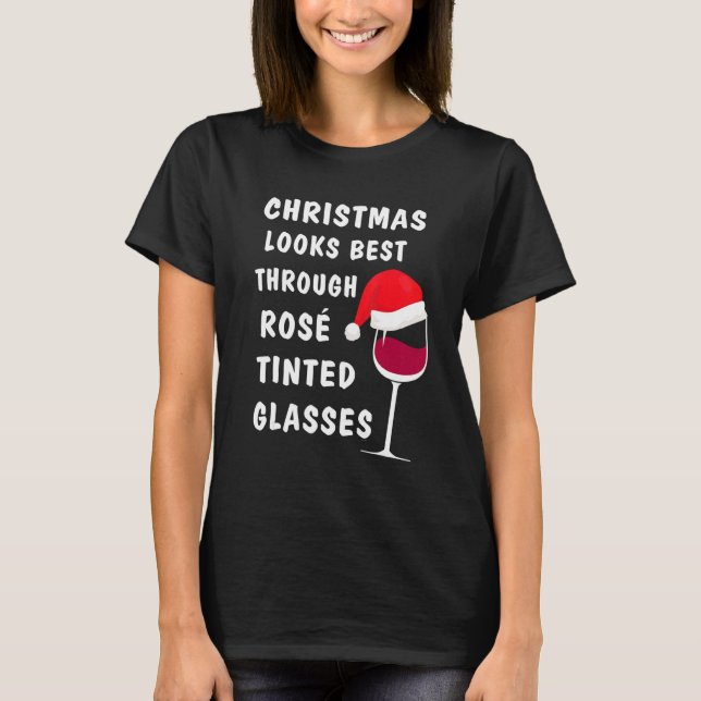 Wine   for christmas  Ugly xmas 2 T-Shirt (Vorderseite)