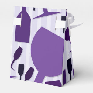 Wine glass pattern geschenkschachtel